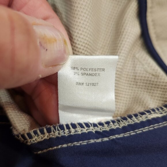 Johnnie-O Mulligan Shorts Mens 38 Khaki Prep-Formance Flat Front Stretch Golf - Picture 7 of 15